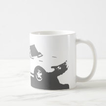 Tasse de Saab 99 Turbo - gris sur la lumière