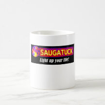Tasse de signe de ville de Saugatuck