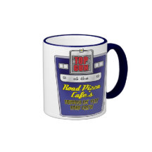Tasse de sonnerie de café de pizza de route