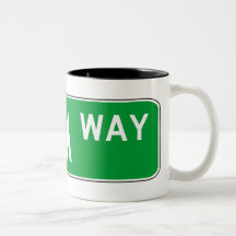 Tasse de Tabla de panneau routier