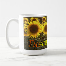 Tasse de tournesols de la Toscane