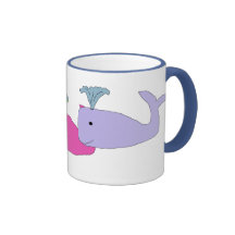 Tasse de trio de baleine de bébé