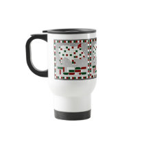Tasse de voyage de Noël de mosaïque de sud-ouest d
