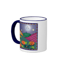Tasse de yeux et de potirons d'insecte