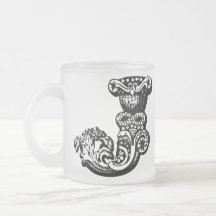Tasse décorative de monogramme