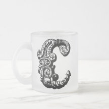 Tasse décorative de monogramme