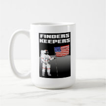 Tasse drôle de lune de gardiens de trouveurs
