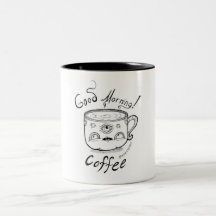Tasse du café 2 bonjour