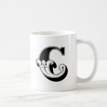 Tasse du monogramme "C"
