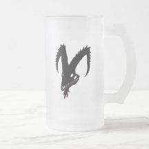 Tasse éffrayante de crâne de chèvre de démon