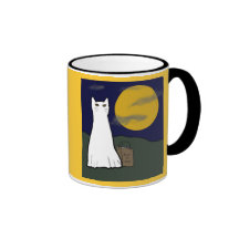 Tasse éffrayante de Kitty de des bonbons ou un sor