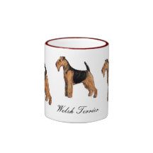 Tasse en céramique de gallois Terrier