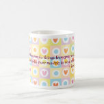 Tasse en pastel de coeurs