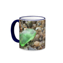 Tasse en verre de mer
