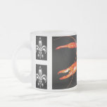 tasse en verre écrevisse-fleur-De-lis