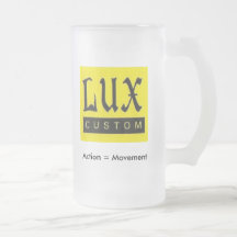 Tasse en verre givré