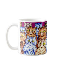 Tasse fraîche de chats par Louis Wain