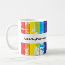 Tasse gaie de drapeau : AskAGayPerson.com ?