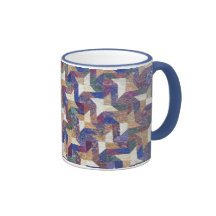 Tasse géométrique de patchwork