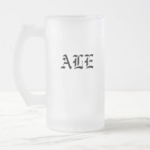 Tasse givrée de bière anglaise