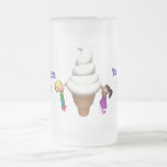 Tasse givrée de crème glacée d'enfant de flotteur 