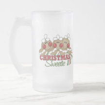 Tasse givrée par Noël de bonbon de Noël