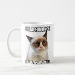 Tasse grincheuse de chat