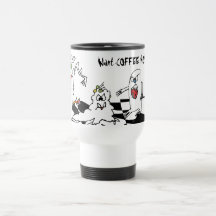 Tasse inoxydable de monstre de bande dessinée