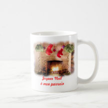 Tasse Joyeux Noël à mon parrain