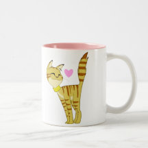 Tasse mignonne de coeur de Kitty
