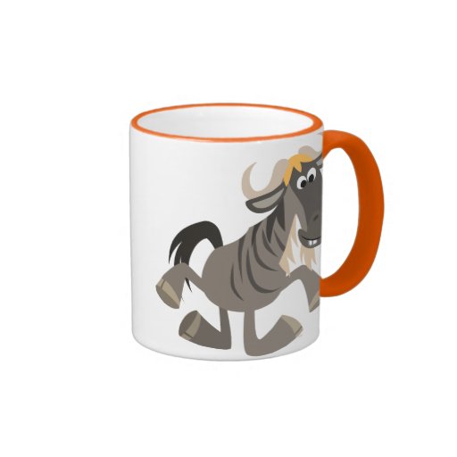 Tasse mignonne de gnou de claquettes de bande dess