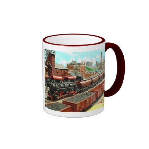 Tasse modèle de station de train