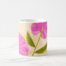Tasse moderne de fleurs