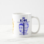 Tasse multicolore de jubilé de diamant de la Reine