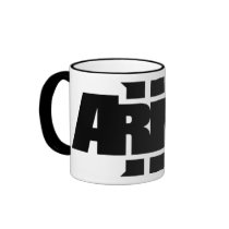 Tasse noire de logo d'Arma 3