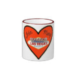Tasse personnalisée par Saint-Valentin de Las Vega