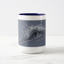Tasse peu précise de vague