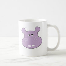 Tasse pourpre 11oz de tasse de café d'hippopotame 