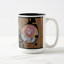 Tasse rose de Deco - intérieur noir