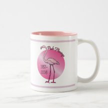 Tasse rose de flamant