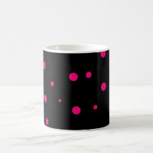 Tasse rose de point de polka
