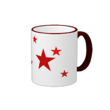 Tasse rouge d'étoile