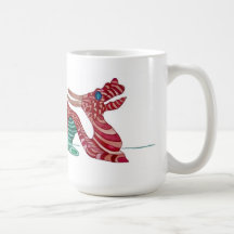 Tasse rouge et verte de dragon de Darren