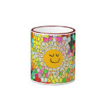 Tasse souriante heureuse d'art de bruit de Sun