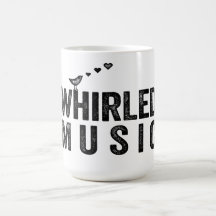 Tasse tourbillonnée de musique