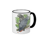 Tasse tropicale de gris africains