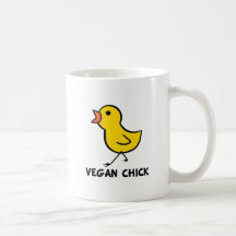 Tasse végétalienne de poussin