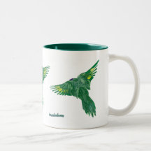 Tasse verte de Lorikeet