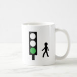Tasse verte et rouge de feu de signalisation