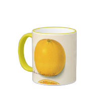 Tasse vintage d'oranges